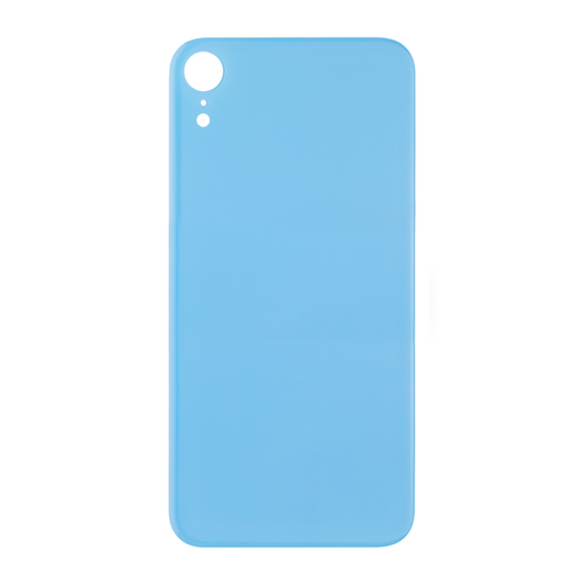 Vitre arrière iPhone Xr Bleu (Cadre caméra agrandi) - OEM