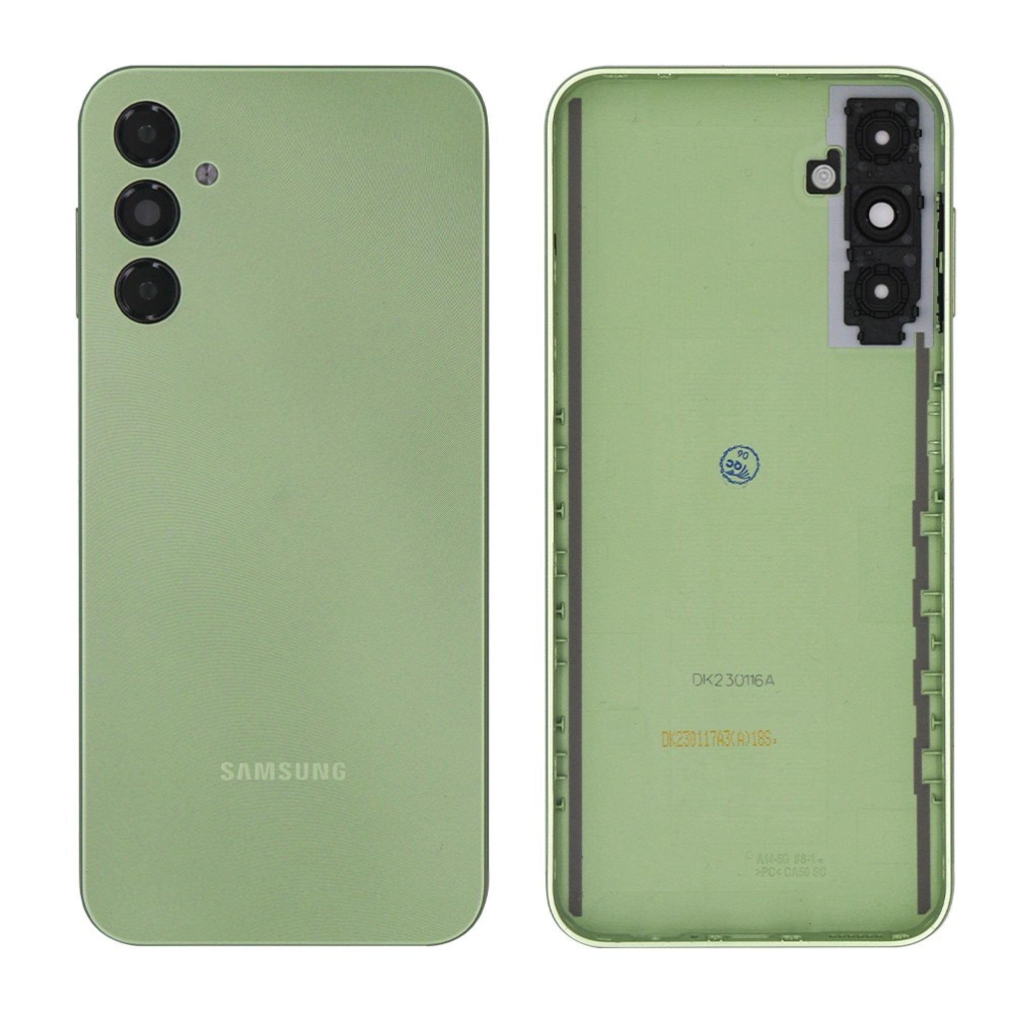 Vitre arrière Samsung Galaxy A14 5G A146B Vert Clair avec lentille – OEM