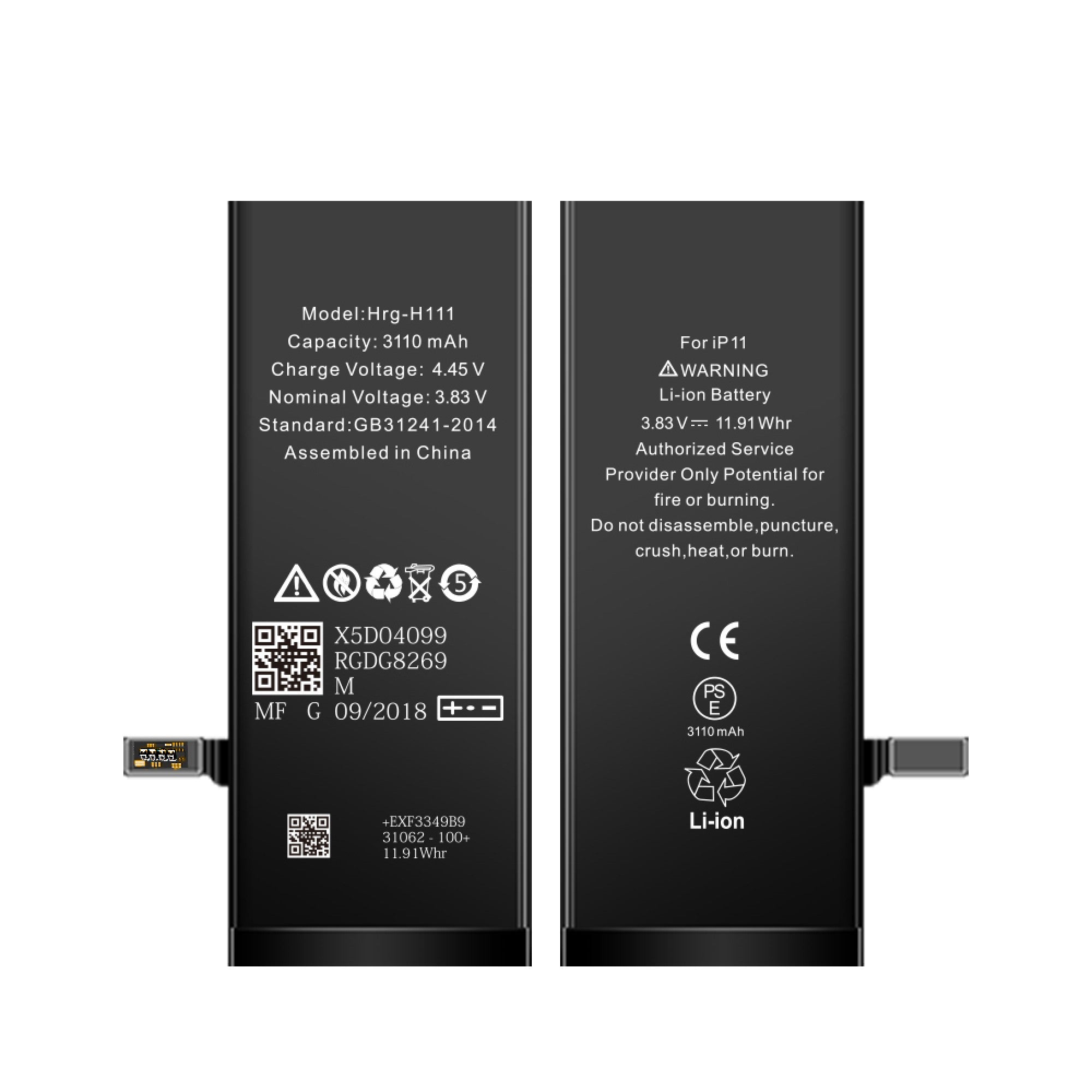 Batterie iPhone 11 avec puce TI - OEM