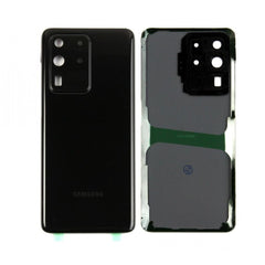 Vitre arrière originale Samsung Galaxy S20 Ultra G988 Noir Cosmique Avec lentille