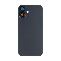 Vitre arrière iPhone 16 Plus sans NFC, cadre caméra agrandi Noir