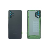Vitre arrière Samsung Galaxy A32 A325F Noir avec lentille – OEM