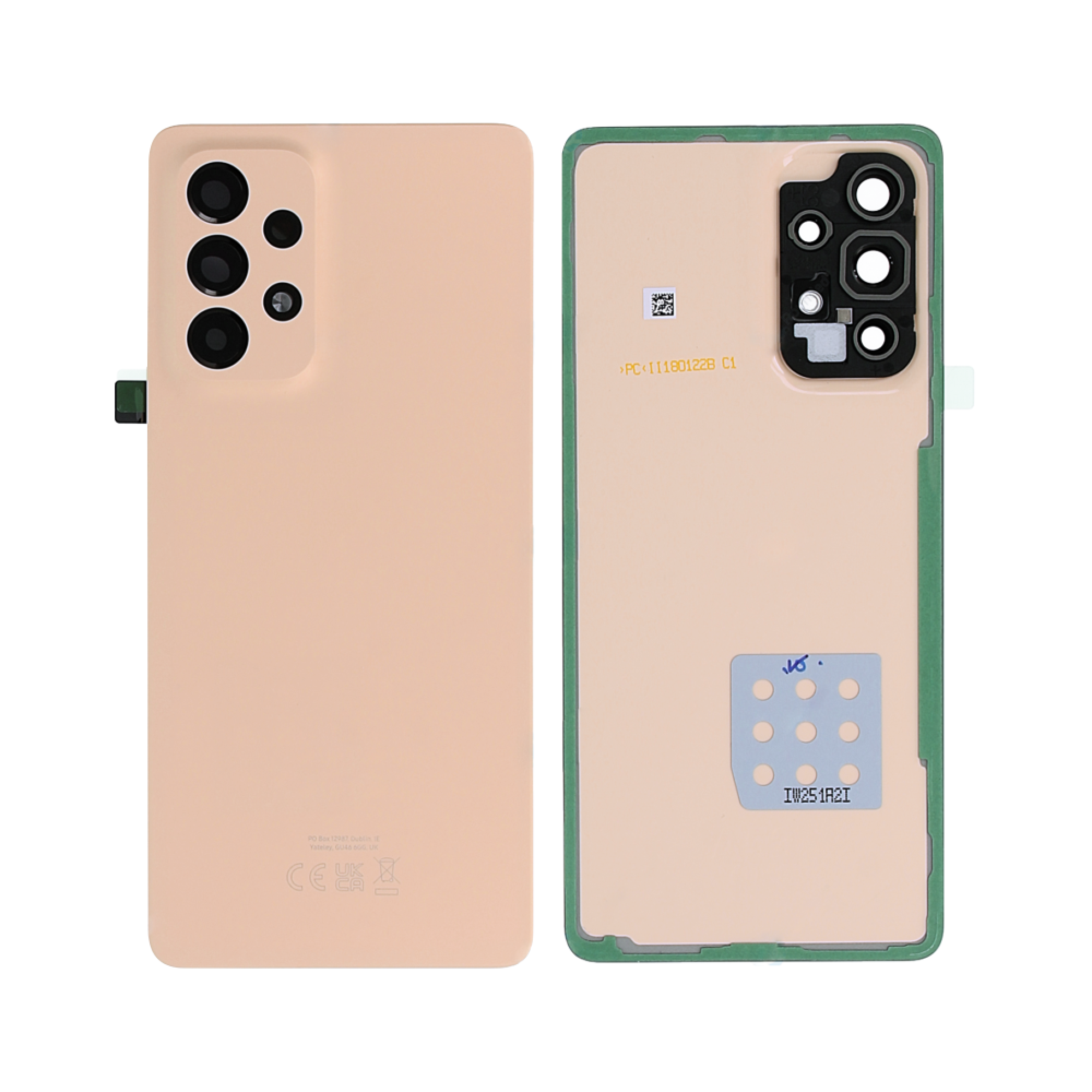 Samsung Galaxy A53 5G A536 Vitre arrière Pêche avec lentille - OEM