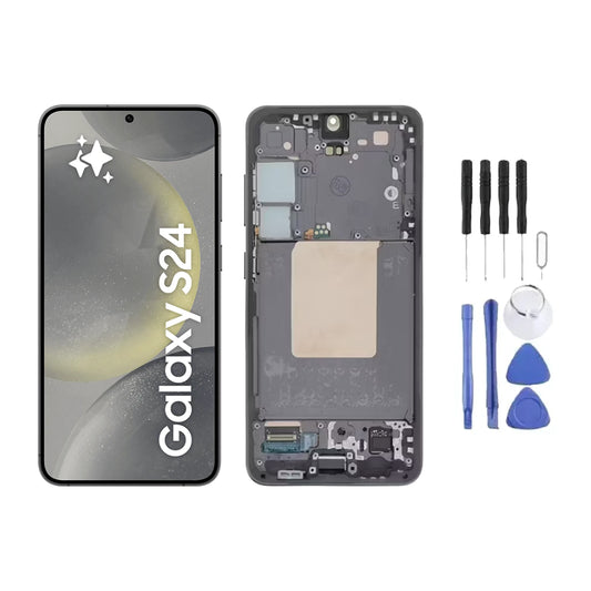 Chassis + Ecran LCD Original + Vitre pour Samsung Galaxy S24 (S921) + Kit d'outils