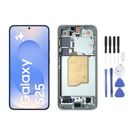 Chassis + Ecran LCD AMOLED + Vitre pour Samsung Galaxy S25 (S931) + Kit d'outils