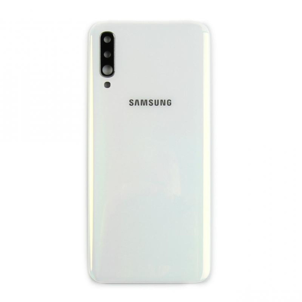 Samsung Galaxy A50 A505 Vitre arrière blanche avec lentille - OEM