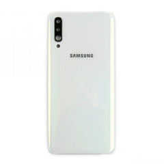Samsung Galaxy A50 A505 Vitre arrière blanche avec lentille - OEM