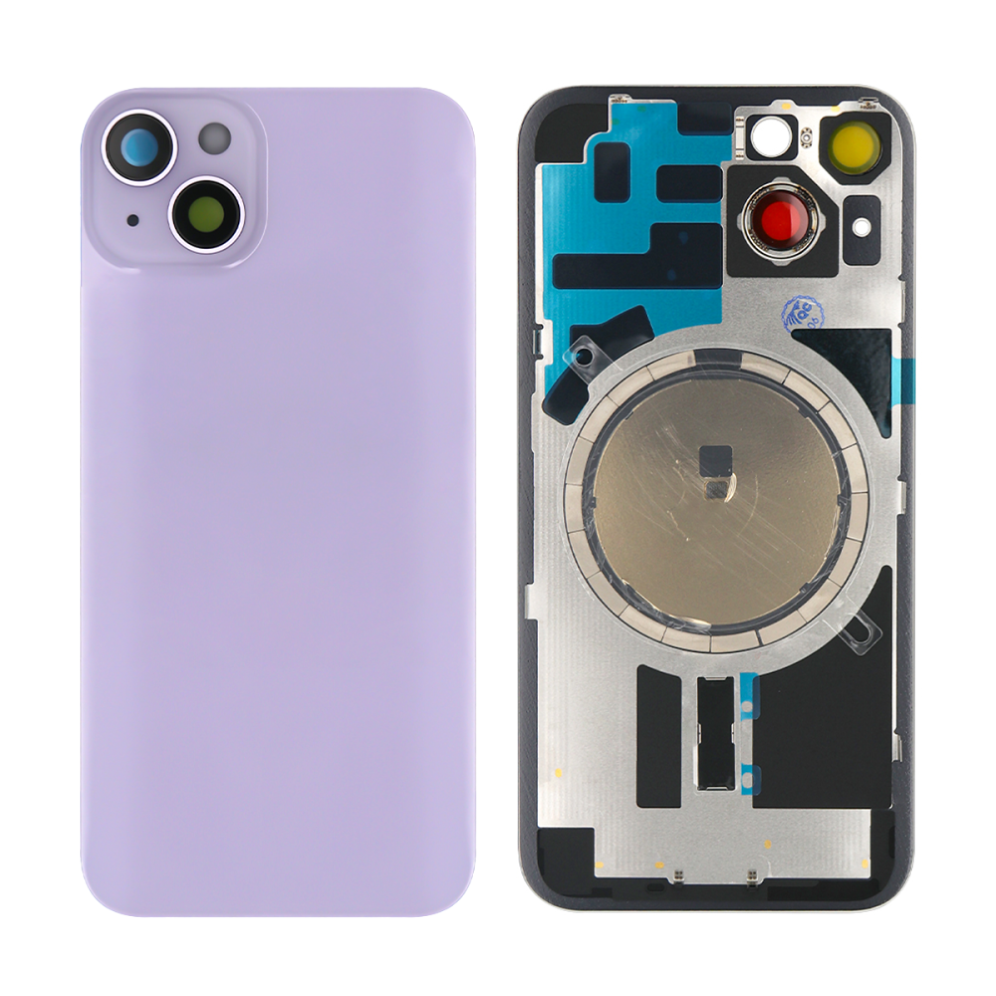 Vitre arrière iPhone 14 Plus Violet (Contour caméra agrandi)