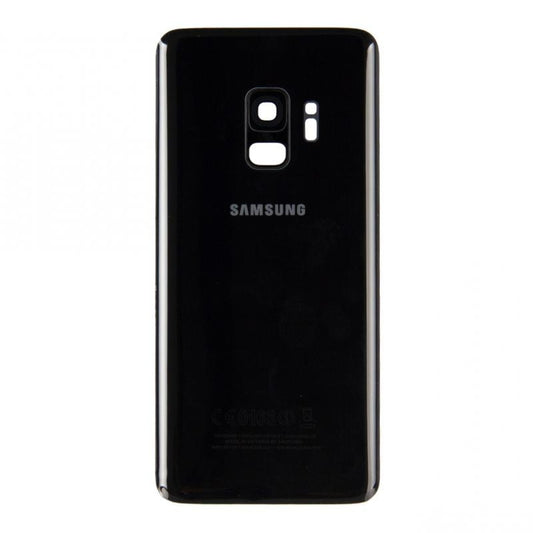 Samsung Galaxy S9 G960 Vitre arrière noir minuit avec lentille - OEM
