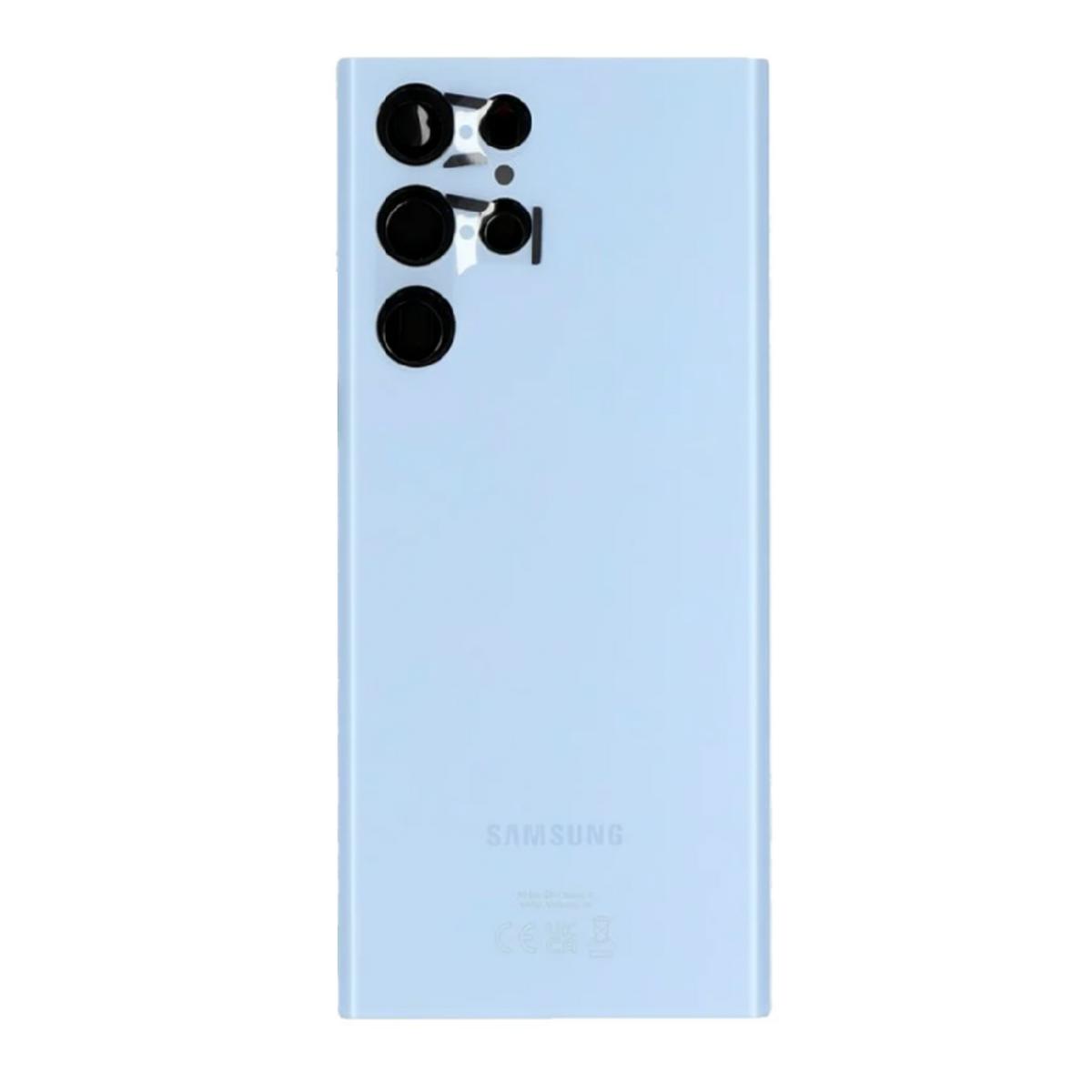 Vitre arrière originale Samsung Galaxy S22 Ultra S908 Bleu ciel avec lentille