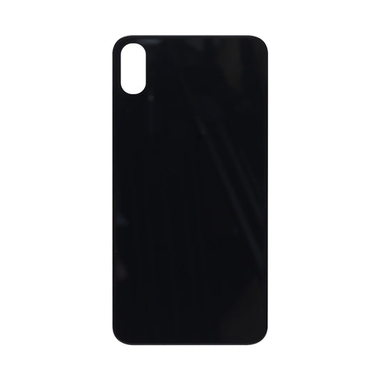 Vitre arrière iPhone X Noir Extra (Cadre caméra agrandi) - OEM