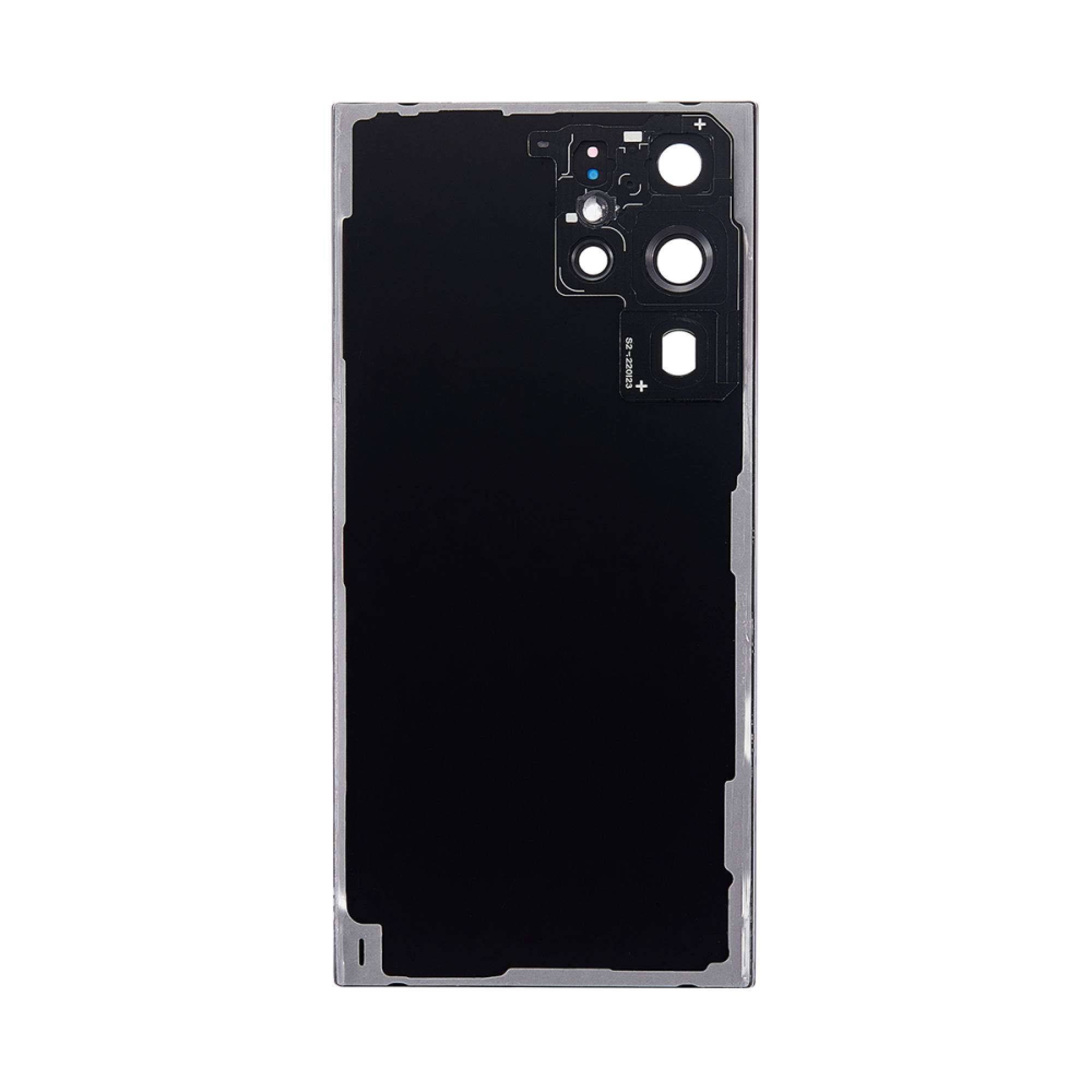 Vitre arrière Samsung Galaxy S22 Ultra S908 Noir Phantom avec lentille-OEM