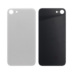 Vitre arrière iPhone 8 Blanche Extra (Cadre caméra agrandi) - OEM