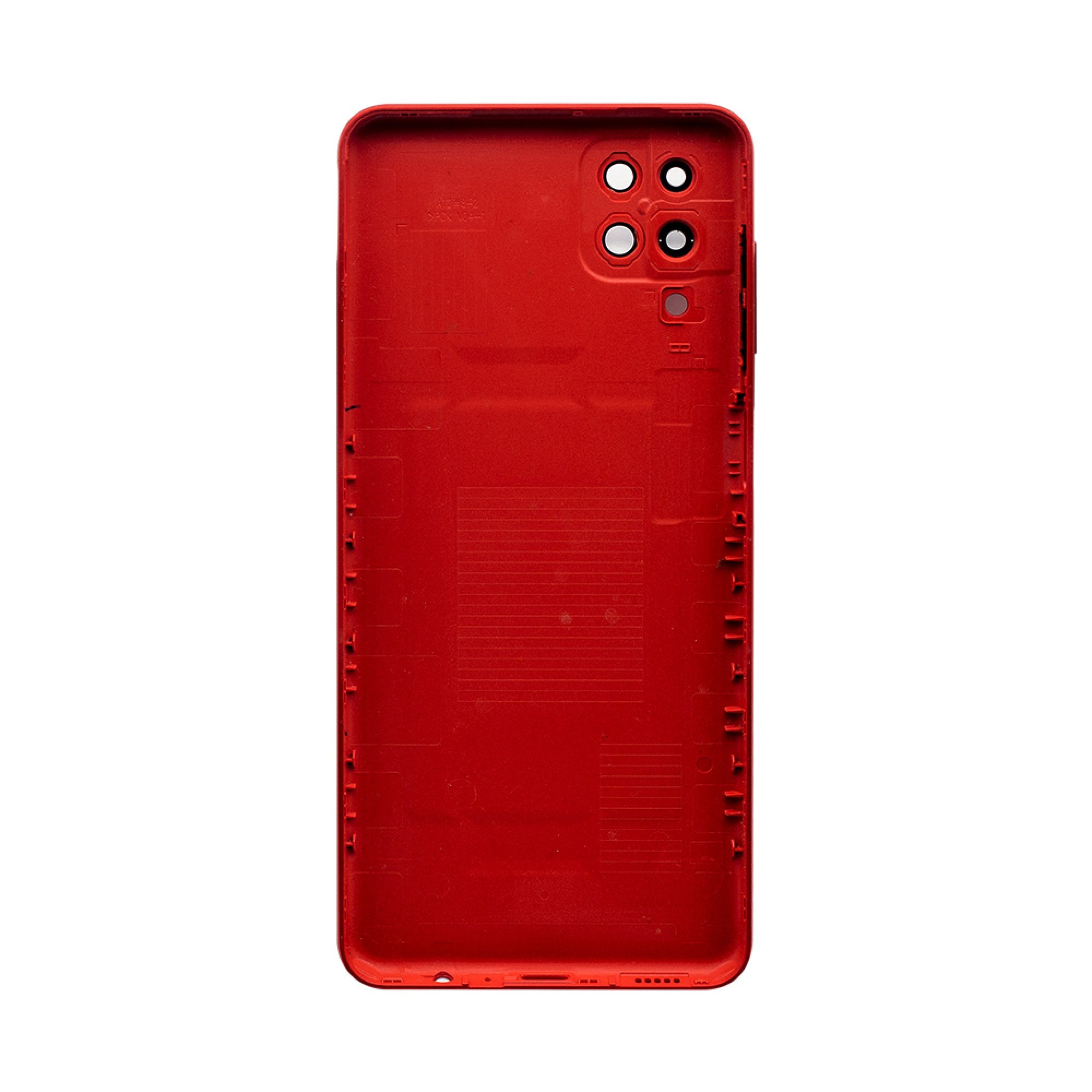 Vitre arrière Samsung Galaxy A12 A125F Rouge avec lentille – OEM