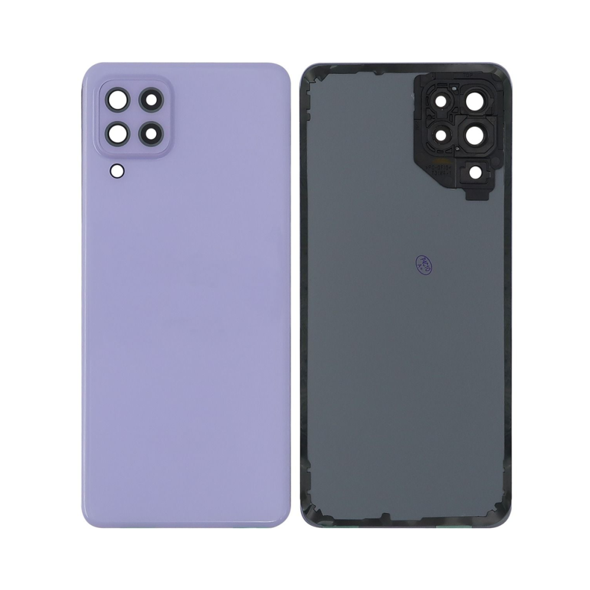 Vitre arrière Samsung Galaxy A22 5G A226B Violette avec lentille – OEM