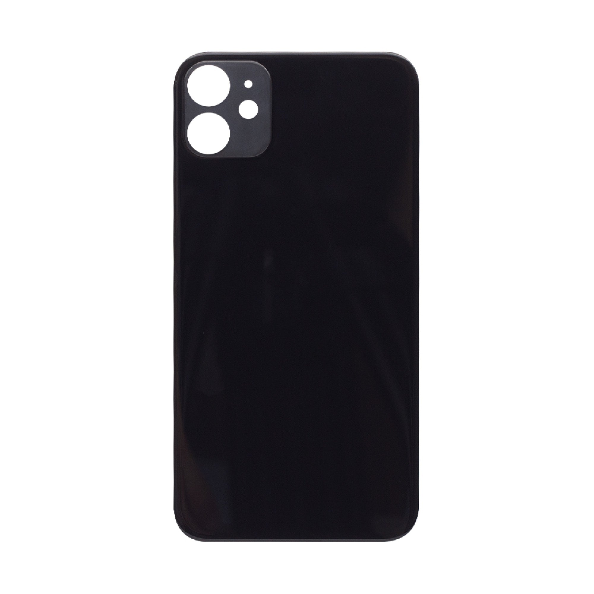 Vitre arrière iPhone 11 Noire (Cadre caméra agrandi) - OEM