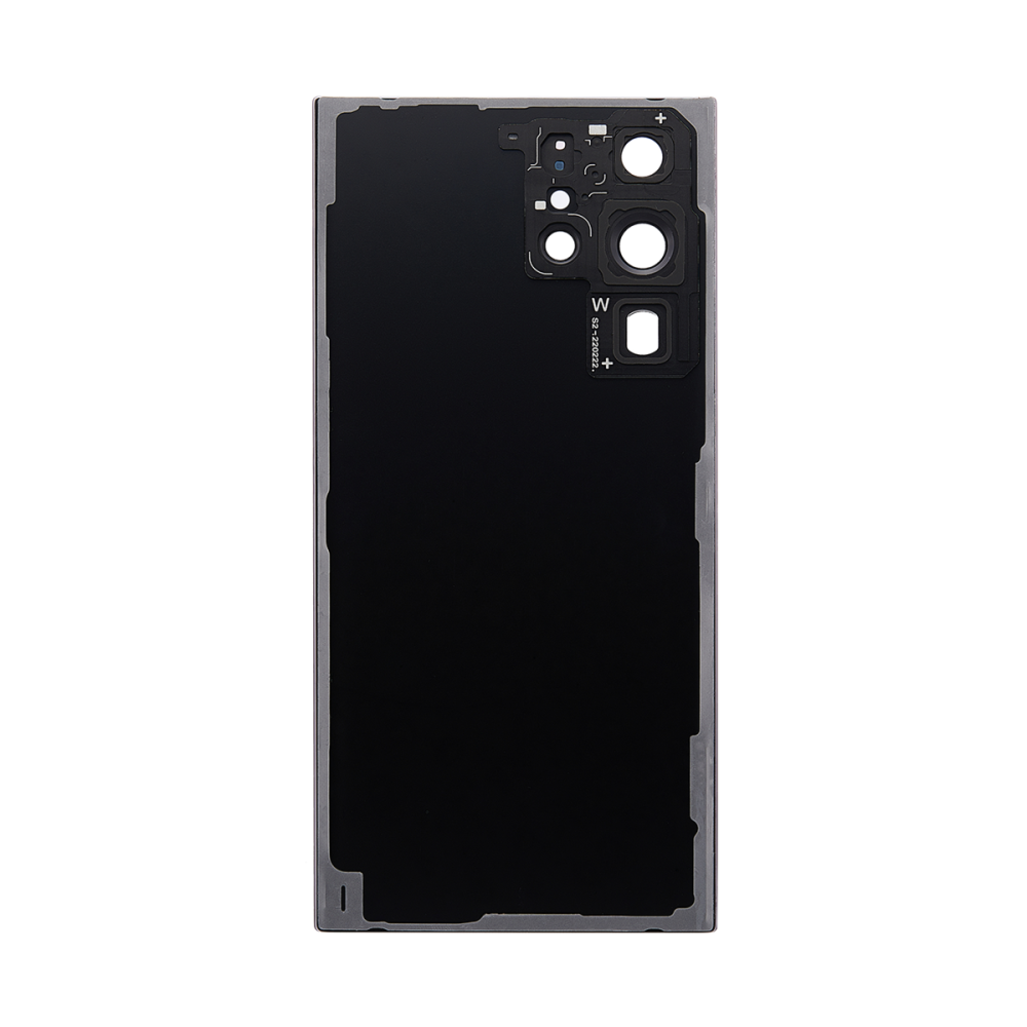 Vitre arrière Samsung Galaxy S22 Ultra S908 Bourgogne avec lentille - OEM
