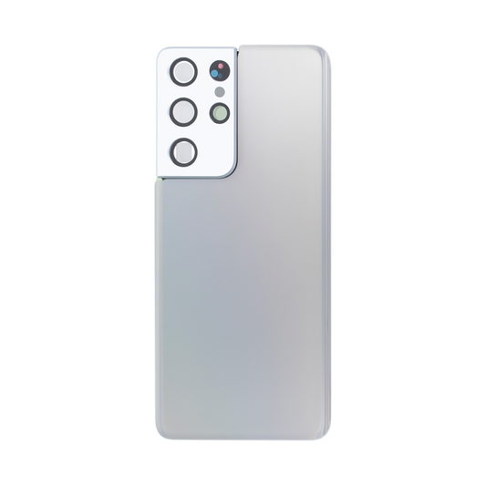 Vitre arrière originale Samsung Galaxy S21 Ultra G998 Argent avec lentille