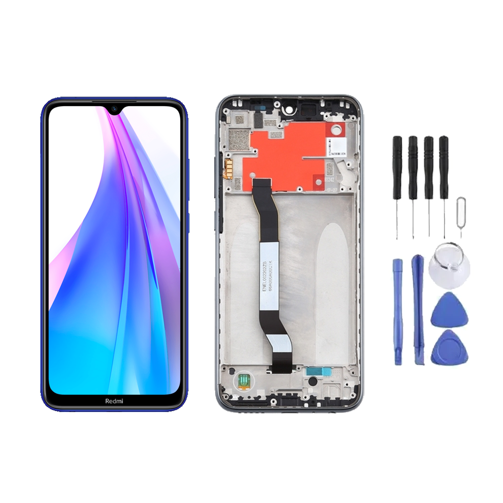 Chassis + Ecran LCD + Vitre pour Xiaomi Redmi Note 8T + Kit d'outils