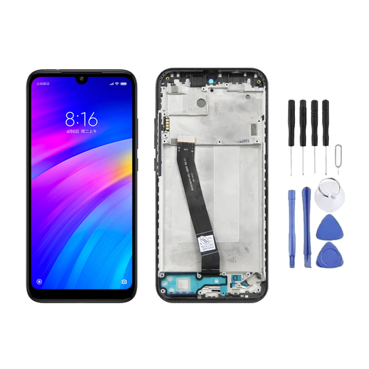 Chassis + Ecran LCD + Vitre pour Xiaomi Redmi 7 + Kit d'outils