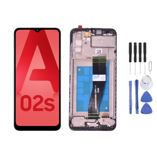 Chassis + Ecran LCD + Vitre pour Samsung Galaxy A02S (A025) + Kit d'outils