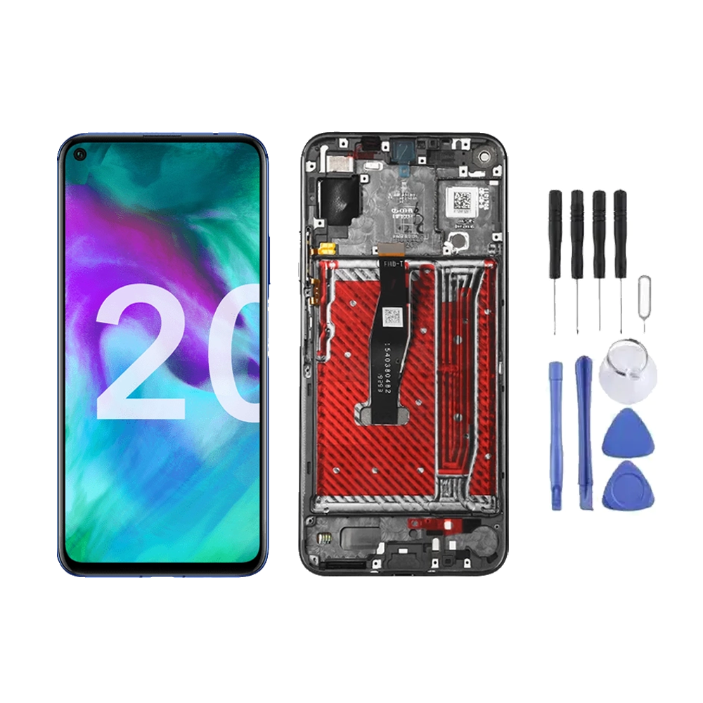Chassis + Ecran LCD + Vitre pour Honor 20 / Huawei Nova 5T + Kit d'outils