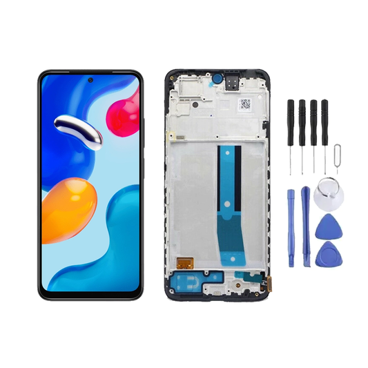 Chassis + Ecran LCD + Vitre pour Xiaomi Redmi Note 11 / 11S + Kit d'outils