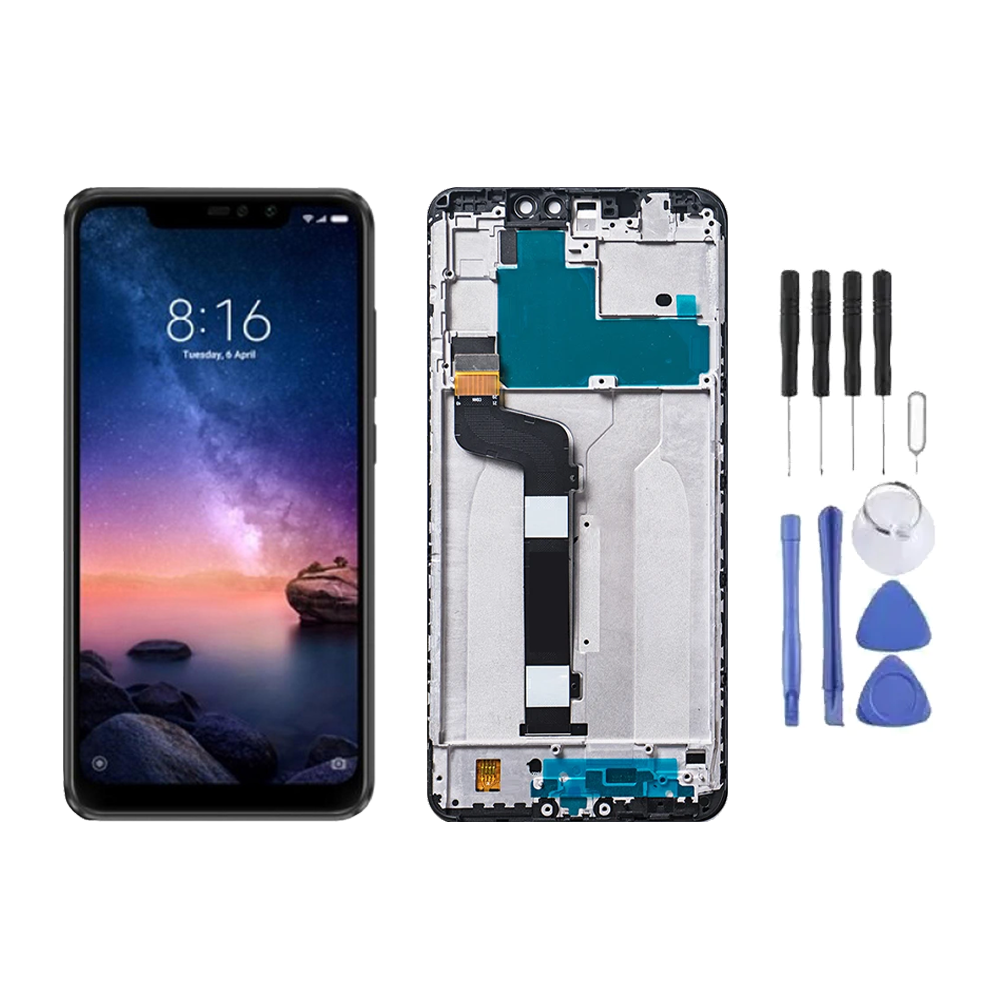 Chassis + Ecran LCD + Vitre pour Xiaomi Redmi Note 6 Pro + Kit d'outils
