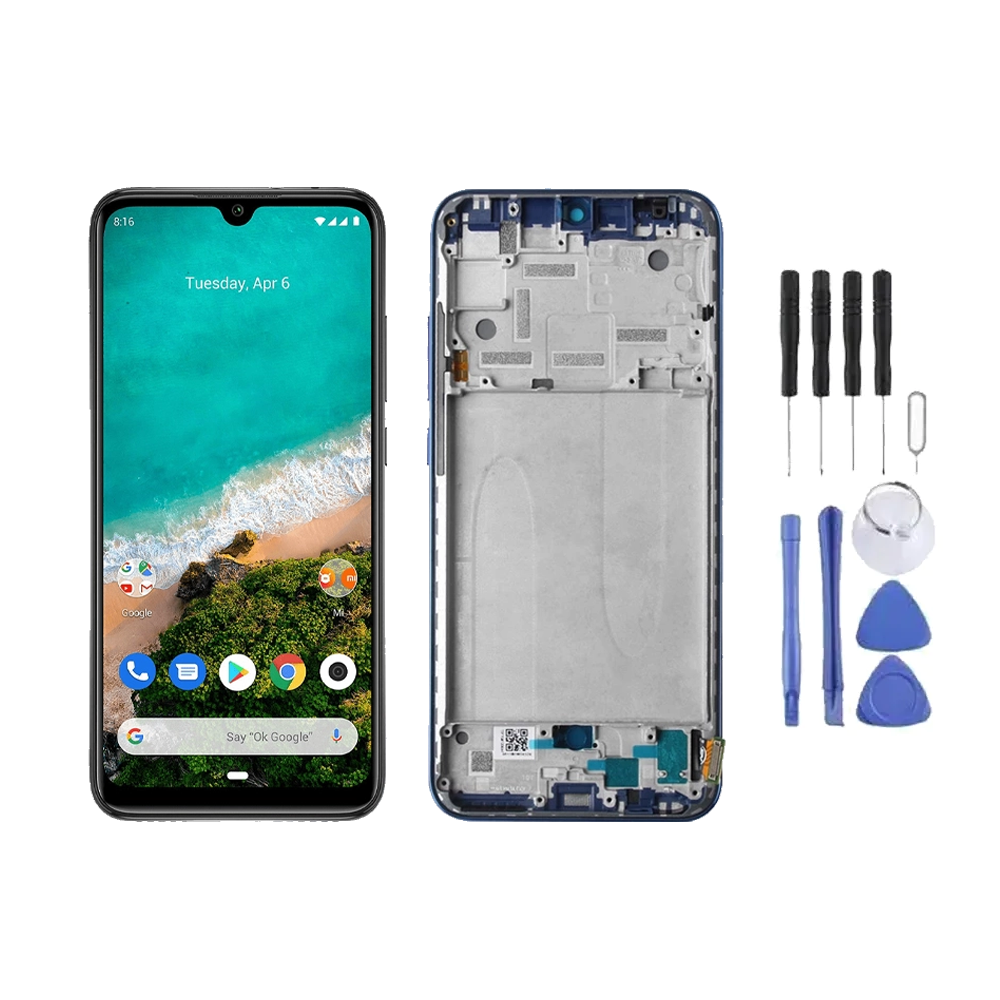 Chassis + Ecran LCD AMOLED + Vitre pour Xiaomi Mi A3 / Mi CC9E + Kit d'outils
