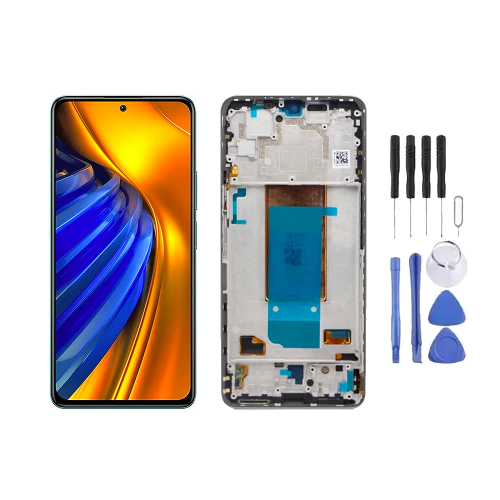 Chassis + Ecran LCD + Vitre pour Xiaomi Poco F4 + Kit d'outils