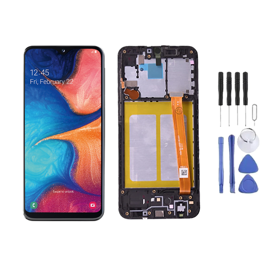 Chassis + Ecran LCD + Vitre pour Samsung Galaxy A20E (A202) + Kit d'outils