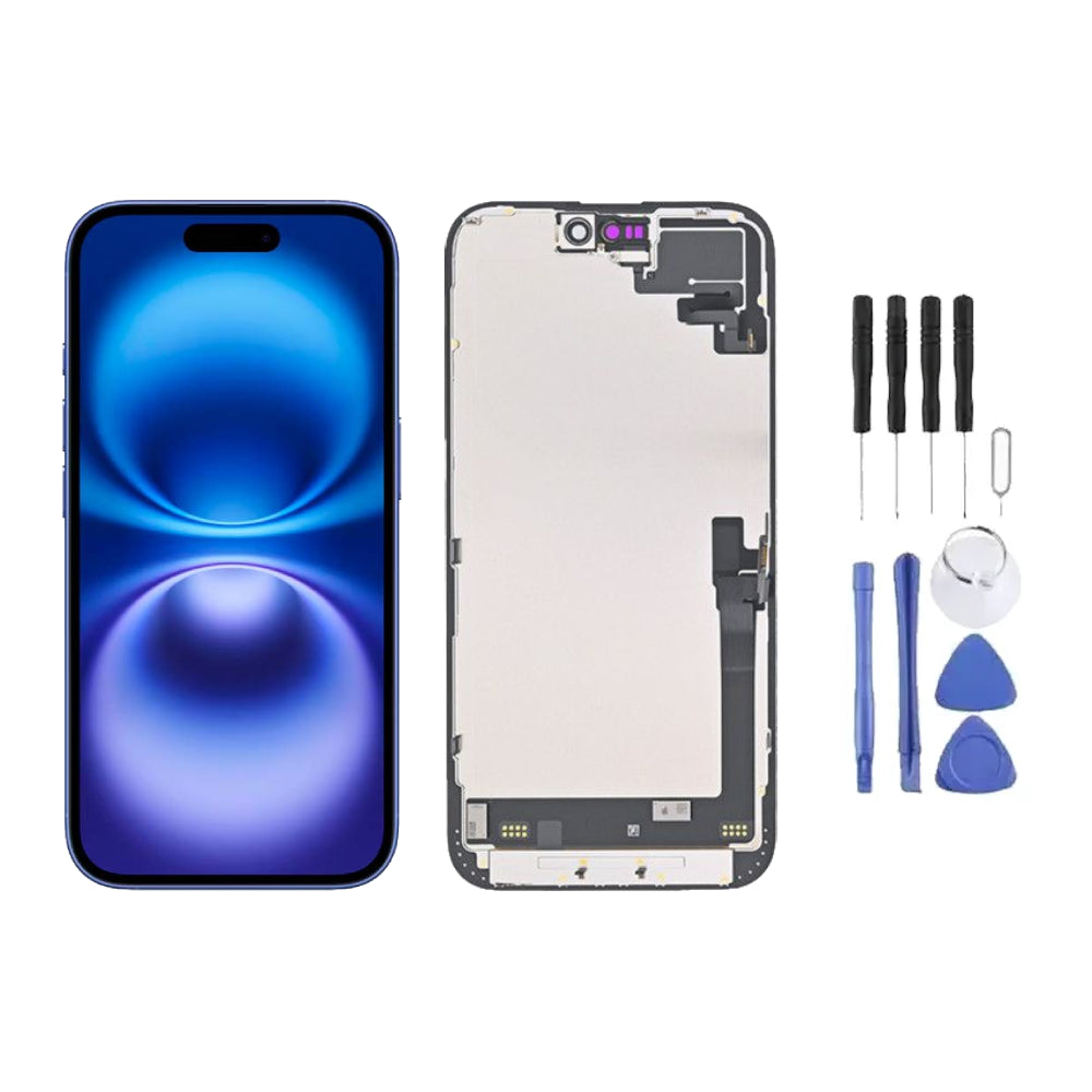 Ecran LCD + Vitre pour Apple iPhone 16 Plus + Kit d'outils