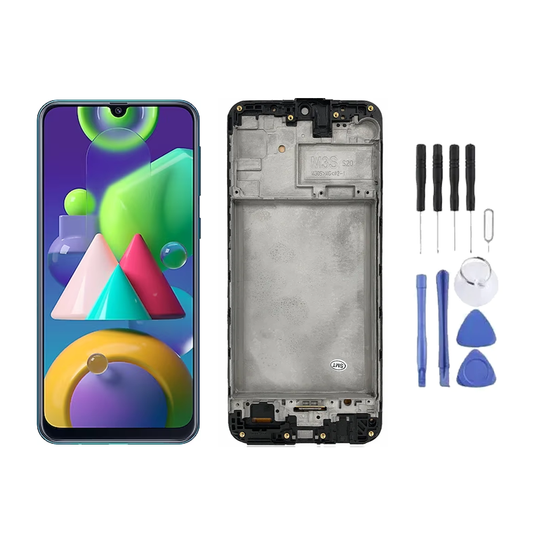 Chassis + Ecran LCD + Vitre pour Samsung Galaxy M21 (M215) + Kit d'outils