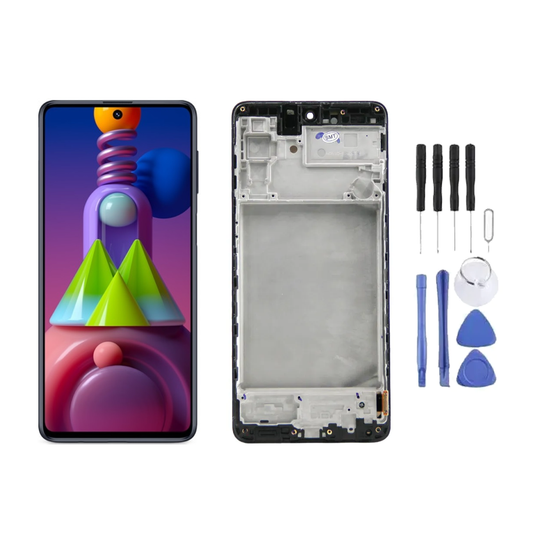 Chassis + Ecran LCD + Vitre pour Samsung Galaxy M51 (M515) + Kit d'outils