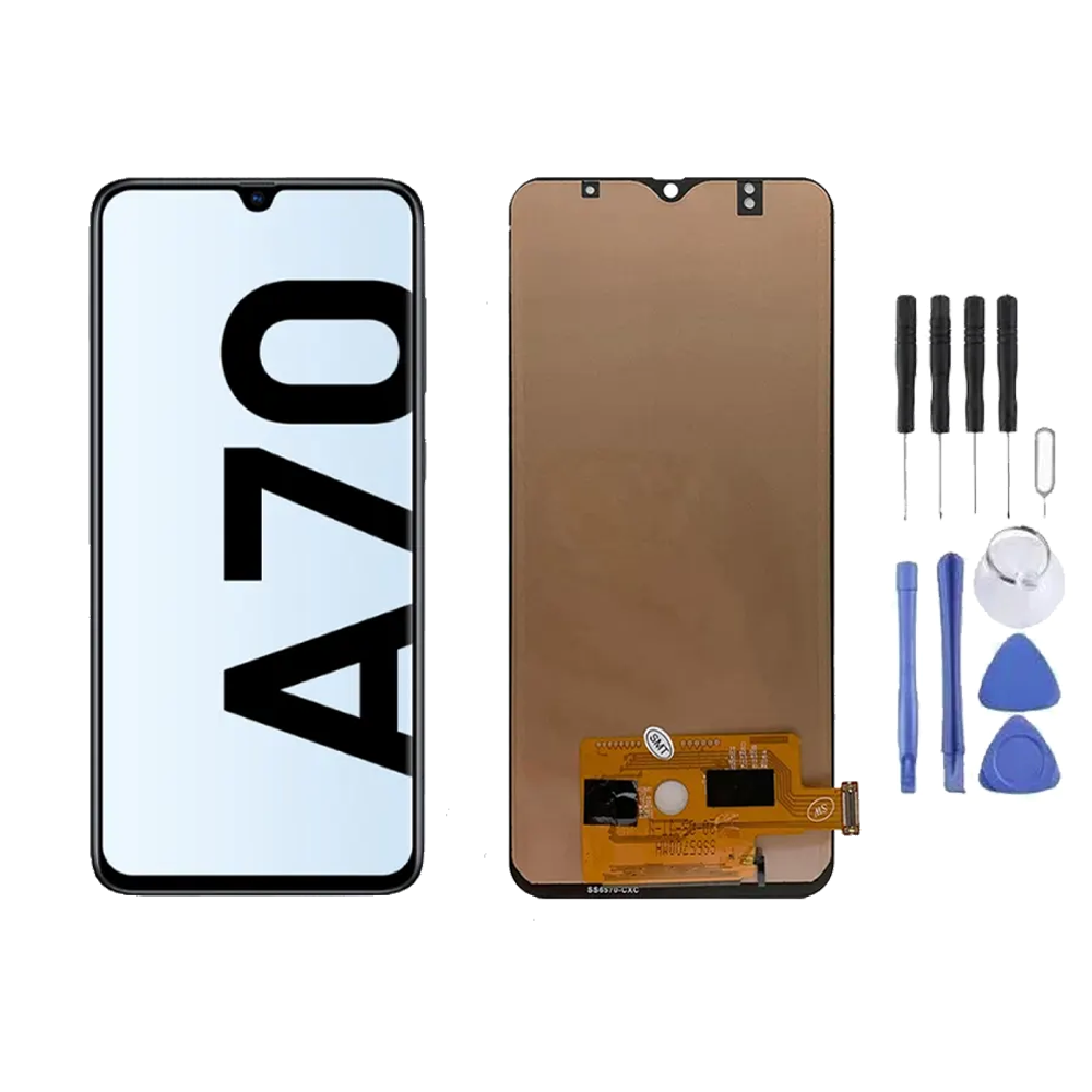 Ecran LCD complet + Vitre pour Samsung Galaxy A70 (A705) + Kit d'outils