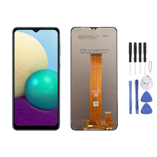 Ecran LCD complet + Vitre pour Samsung Galaxy A02 (A022) + Kit d'outils