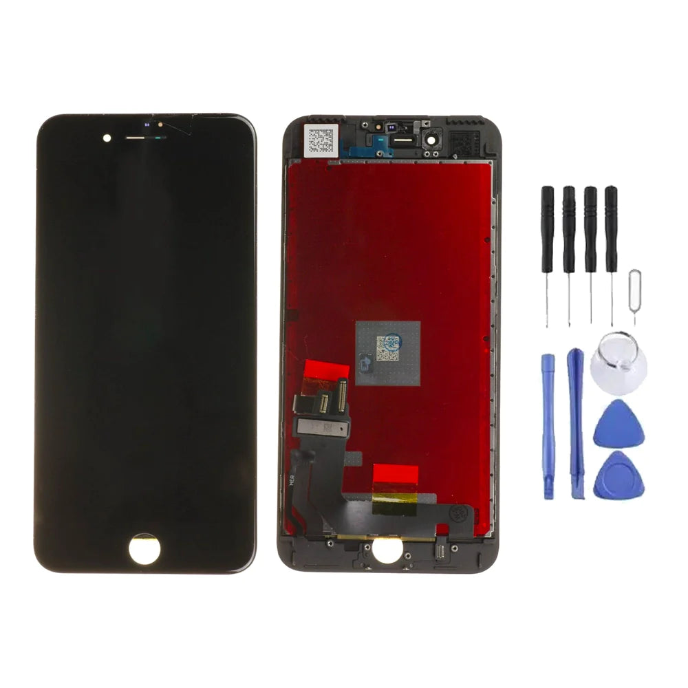 Ecran LCD + Vitre pour Apple iPhone 7 Plus Noir + Kit d'outils