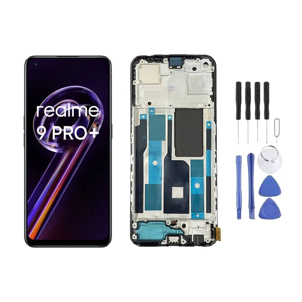 Chassis + Ecran LCD + Vitre pour Realme 9 Pro Plus + Kit d'outils