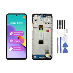 Chassis + Ecran LCD + Vitre pour Xiaomi Redmi 12 5G + Kit d'outils
