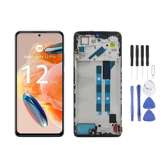 Chassis + Ecran LCD + Vitre pour Xiaomi Redmi Note 12 Pro 4G + Kit d'outils