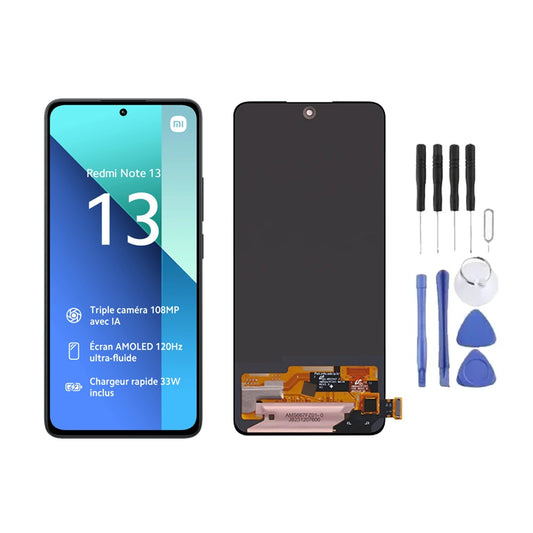 Ecran LCD AMOLED + Vitre pour Xiaomi Redmi Note 13 4G + Kit d'outils