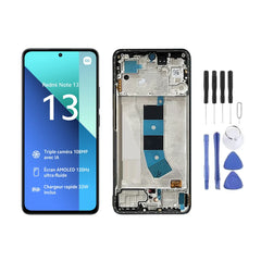 Chassis + Ecran LCD + Vitre pour Xiaomi Redmi Note 13 4G + Kit d'outils