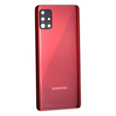 Samsung Galaxy A51 A515 Vitre arrière Rouge avec lentille - OEM