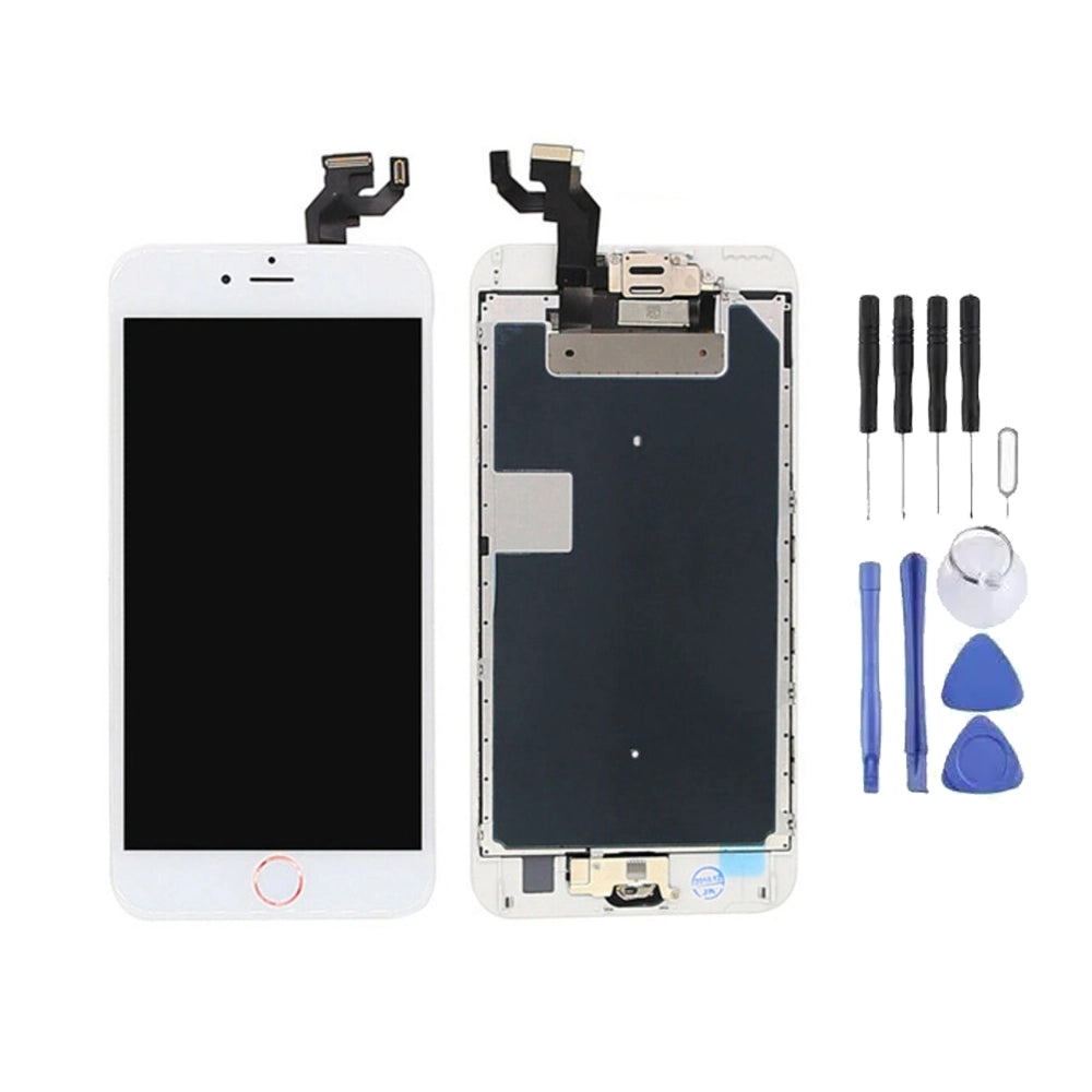 Ecran LCD + Vitre pour Apple iPhone 6S Plus Blanc + Kit d'outils