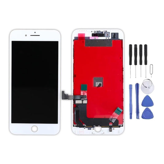Ecran LCD + Vitre pour Apple iPhone 7 Plus Blanc + Kit d'outils